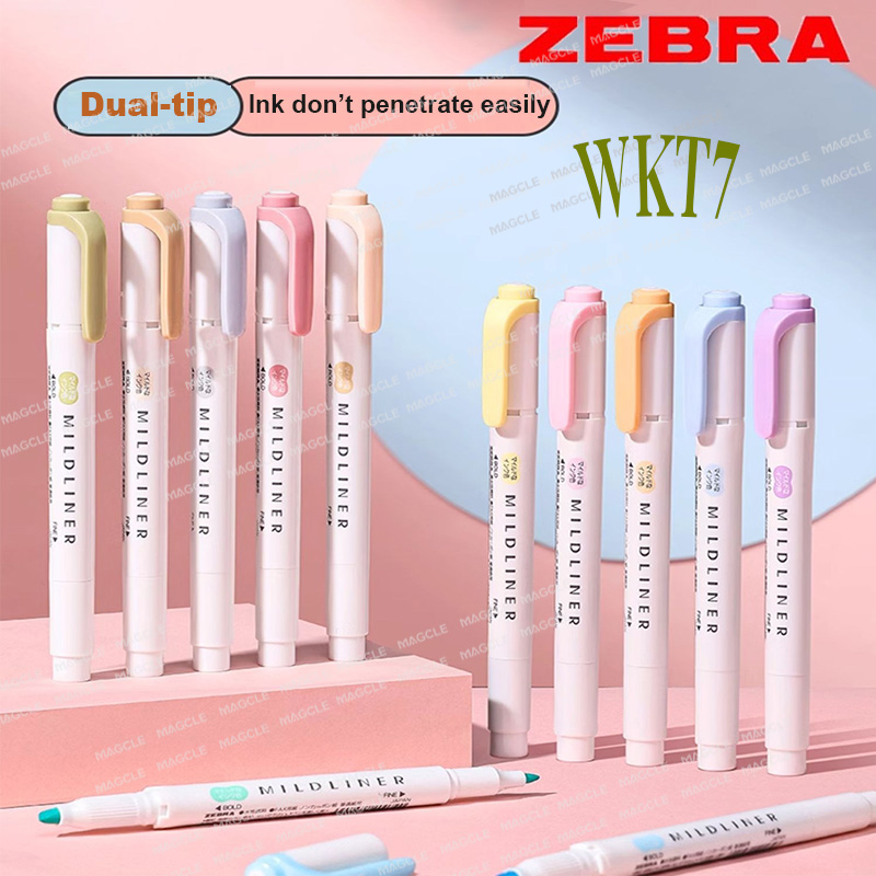Zebra Pen Mildliner - Zebra 1pcs Highlighter Pen WKT7 MILD