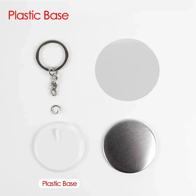 100PCS 44mm 58mm Keychains Bad - огляд і ціна Button Badge Blank