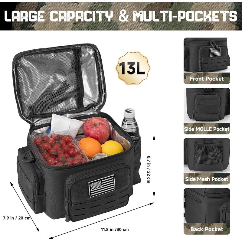 Tactical Style Insulated Lunch - огляд і ціна Tote Bag Sublimation