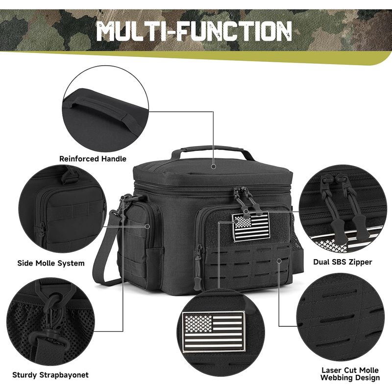 Tactical Style Insulated Lunch - огляд і ціна Tote Bag Sublimation