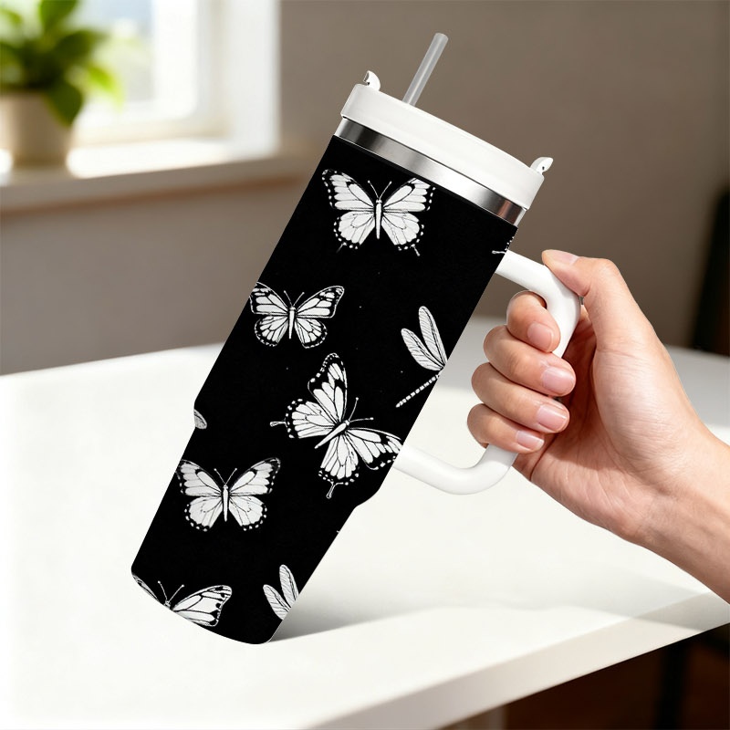 1pc 40 Oz Stainless Steel Doub - огляд і ціна Sublimation Mug White