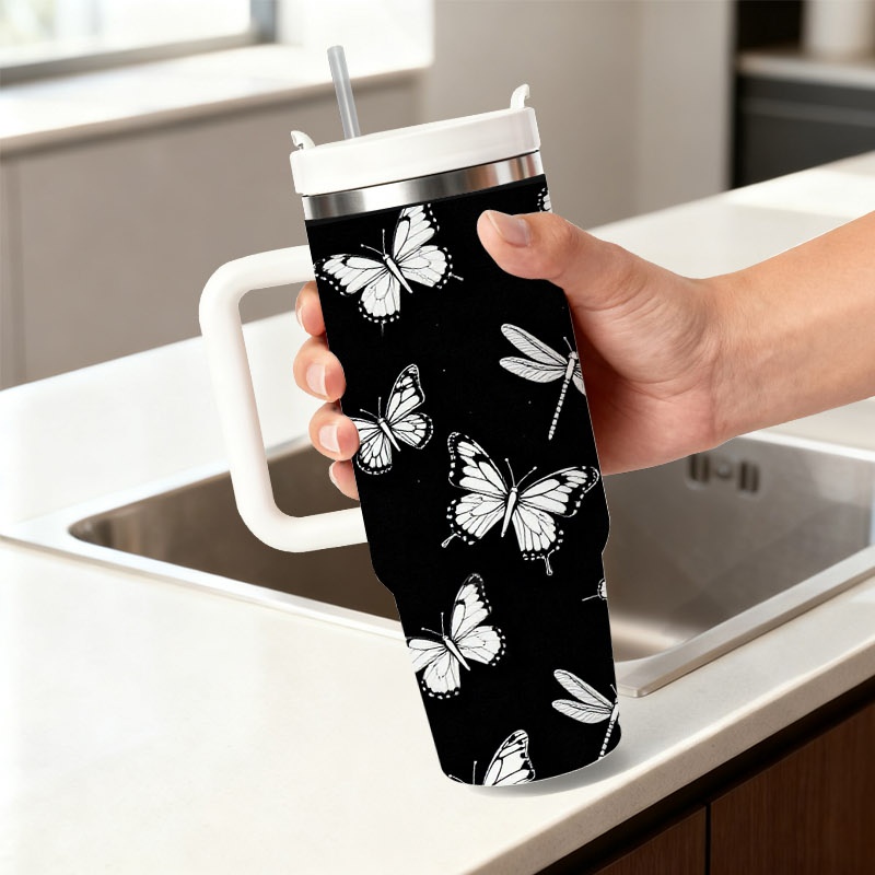 1pc 40 Oz Stainless Steel Doub - огляд і ціна Sublimation Mug White