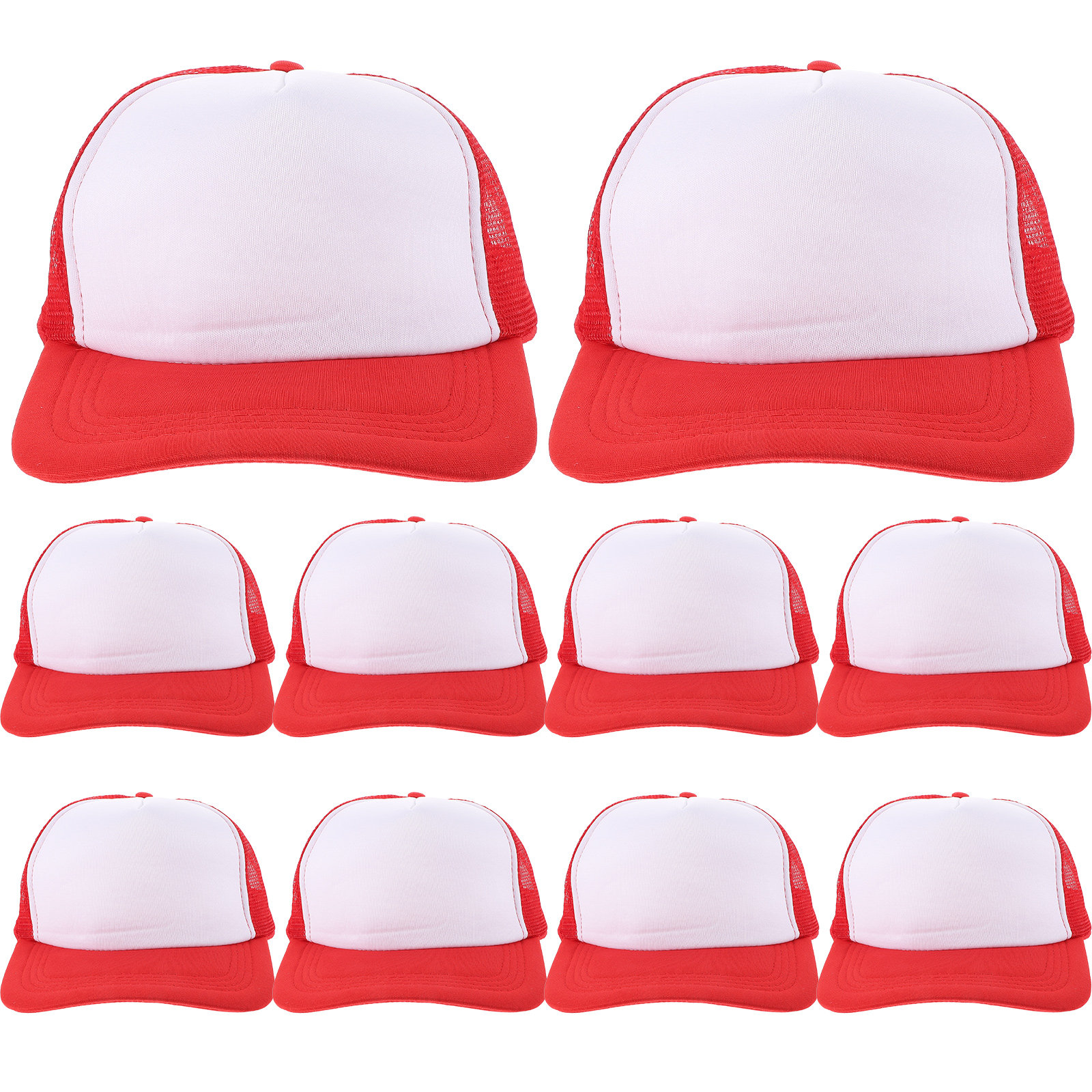 10Pcs Blank Mesh Baseball Hat  - огляд і ціна Hat Sublimation Blank