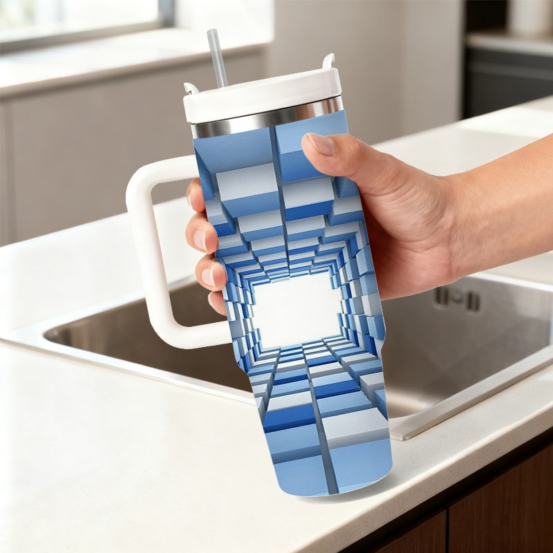 40 Oz Stainless Steel Double W - огляд і ціна Sublimation Mug White