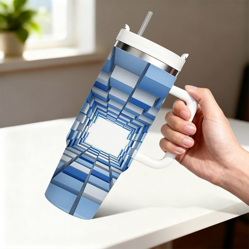 40 Oz Stainless Steel Double W - огляд і ціна Sublimation Mug White